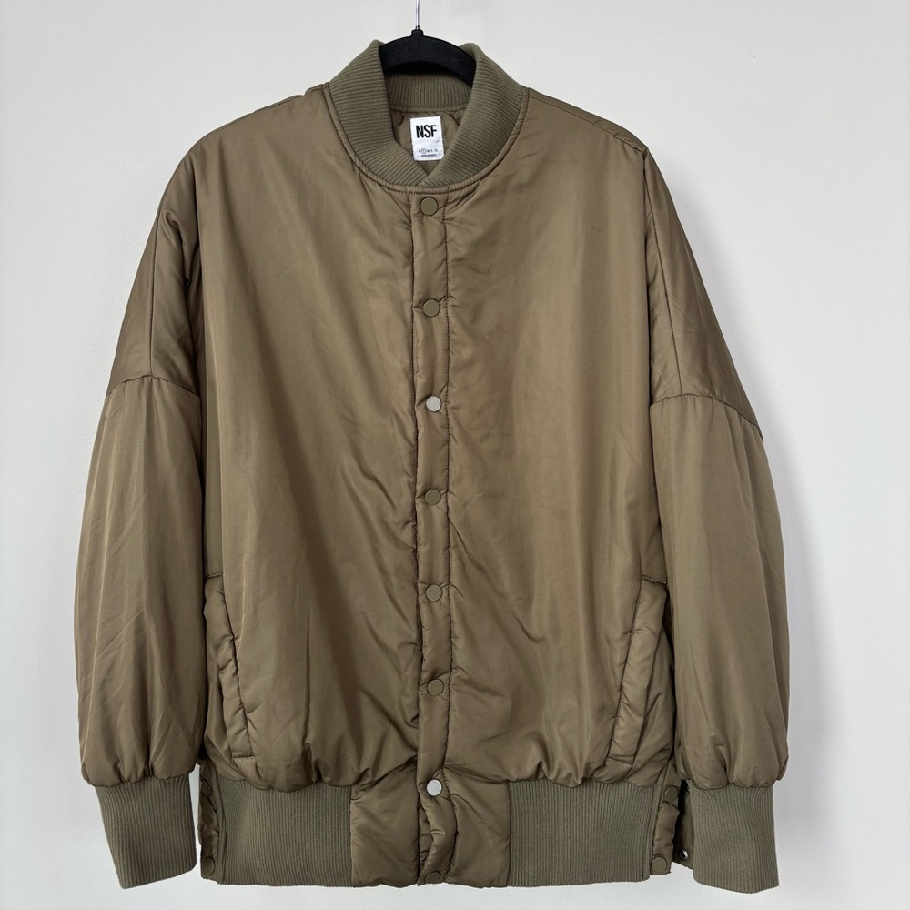 NSF Green Bomber Jacket Size S